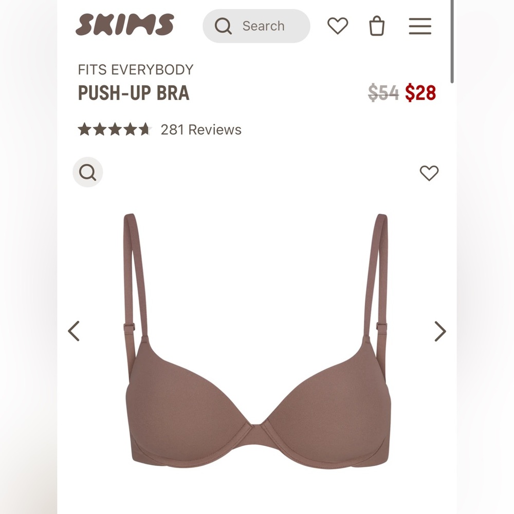 Skims fits everybody push up bra